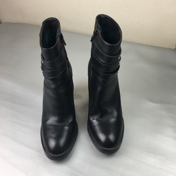 Firenze Aston black stud leather ankle boots - Picture 4 of 13